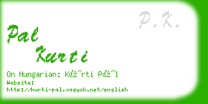 pal kurti business card